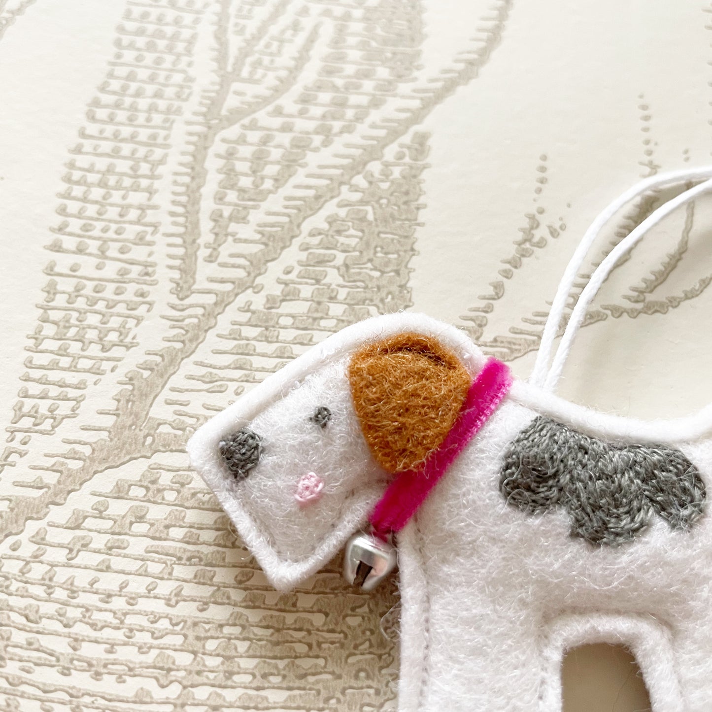 Embroidered Terrier Decoration